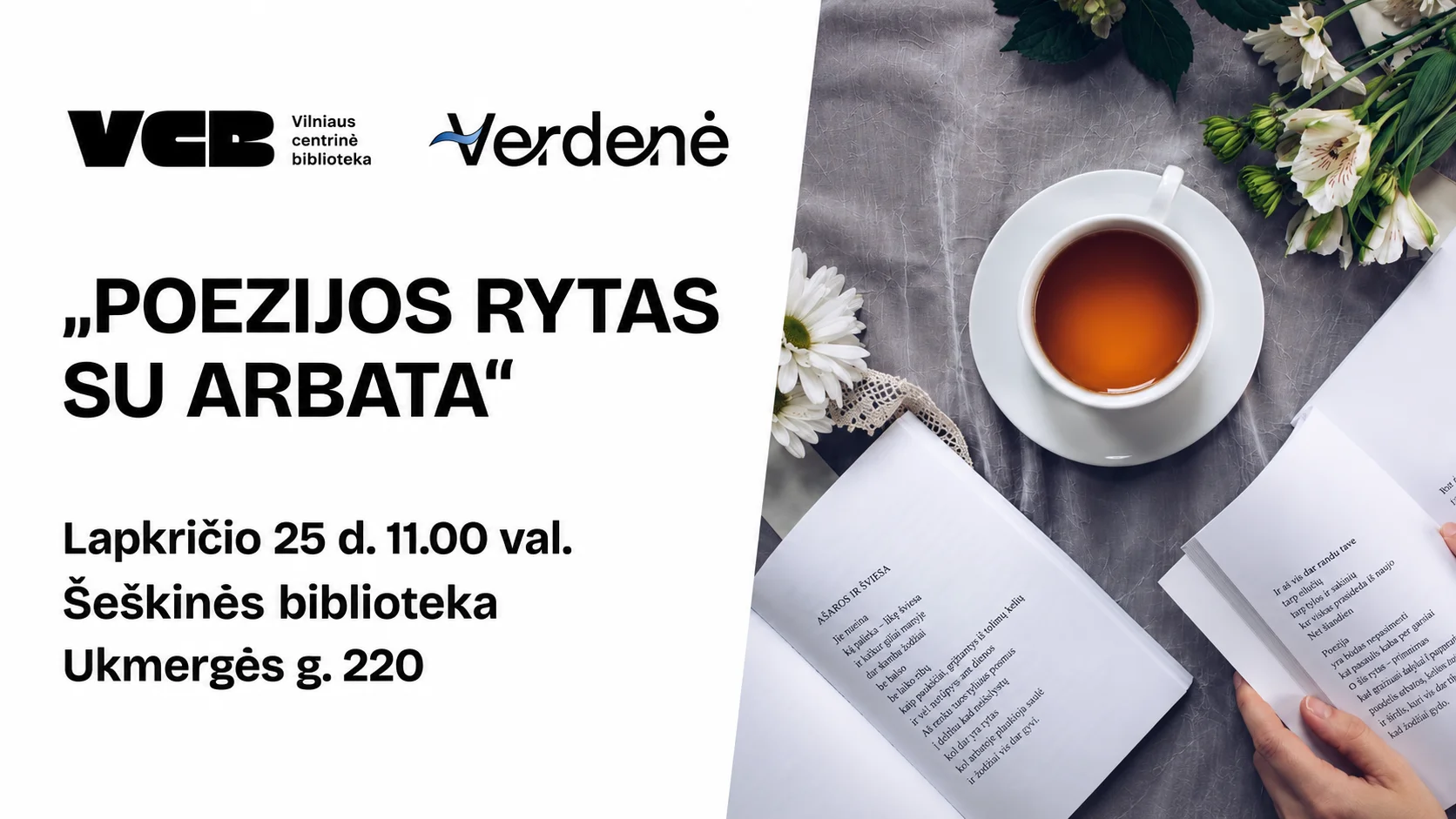 Poezijos rytas su arbata