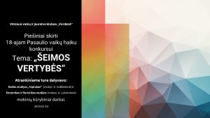 Pasaulio vaikų haiku konkursas lietuvių kalba